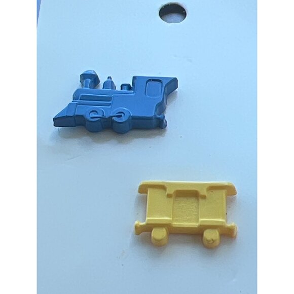 Vintage JHB International Train Themed Buttons Set Of 3 Made In Germany NEW - Picture 2 of 4